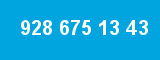 928 675 13 43
